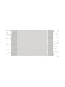 Lot de serviettes de bain légère avec trame Lurex Copenhague, 3 élém., Gris perle, couleur argentée, blanc, Lot de différentes tailles