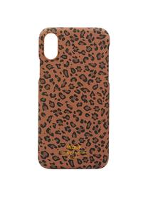 Funda para iPhone X Savanna, Silicona, Marrón, negro, An 7 x Al 15 cm