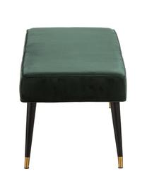 Banquette en velours Beverly, Vert foncé, larg. 140 x haut. 46 cm