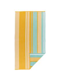 Ręcznik plażowy Sunny Lime, Żółty, jasny niebieski, S 100 x D 180 cm