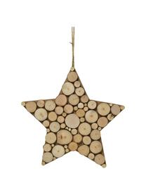 Decoratieve hanger Woods H 28 cm, 2 stuks, Hout, Licht hout, B 28 x H 28 cm