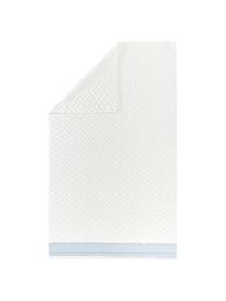 Asciugamano in cotone con motivo a rilievo Karma, 100% cotone
Qualità pesante, 600 g/m², Bianco, blu, Telo bagno, Larg. 90 x Lung. 150 cm