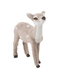 Deko-Rehe Bambi, 3er-Set, Kunststoff, Weiss, Hellgrau, Hellbraun, Dunkelbraun, B 8 x H 10 cm