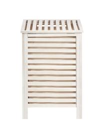 Portabiancheria con inserto in tessuto Walna, Bianco, Larg. 45 x Alt. 66 cm