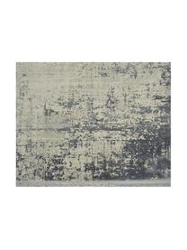 Tapis vintage gris rose à franges Cordoba, Tons gris et nuances de lilas