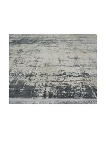 Tapis vintage gris rose à franges Cordoba, Tons gris et nuances de lilas