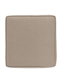 Hoog katoenen stoelkussen Zoey in taupe, Taupe, B 40 x L 40 cm