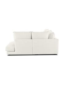 Ecksofa Tribeca, Bezug: 100 % Polyester Der hochw, Gestell: Massives Kiefernholz, Füße: Massives Buchenholz, lack, Webstoff Cremeweiß, B 274 x T 192 cm, Eckteil rechts
