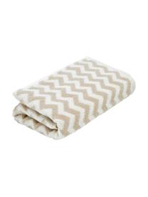 Ręcznik Liv, różne rozmiary, Kremowobiały & odcienie piaskowego, we wzór, Ręcznik do rąk, S 50 x D 100 cm, 2 szt.