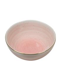 Cuencos artesanales Bol, 2 uds., Porcelana, Rosa, Ø 12 x Al 6 cm