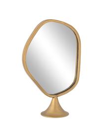 Cosmetische spiegel Ania in organische vorm, Lijst: ijzer, gecoat, Goudkleurig, B 25 x H 37 cm