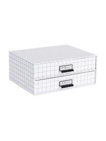 Organizer ufficio Birger, Organizer: cartone rigido laminato (, Bianco, nero, Larg. 33 x Alt. 14 cm