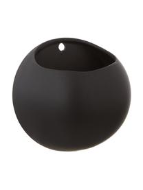 Ścienna osłonka na doniczkę z ceramiki Globe, Ceramika, Czarny, Ø 15 x W 15 cm