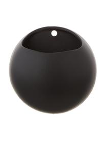 Macetero de pared pequeño Globe, Cerámica, Negro, Ø 15 x Al 10 cm