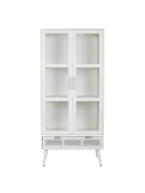 Armoire vitrée rustique Cayetana, Blanc