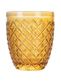 Komplet szklanek Castle, 6 elem., Szkło, Odcienie żółtego, Ø 8 x W 10 cm, 275 ml