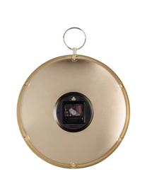Zegar ścienny Hook, Metal powlekany, Biały, odcienie mosiądzu, Ø 34 cm