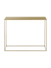 Console en métal Tensio, Métal, revêtement par poudre, Or laiton, larg. 100 x prof. 35 cm