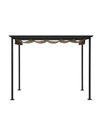 Paviljoen Gazebo in antraciet/taupe, Frame: staal, gefosfateerd en ge, Antraciet, taupe, B 300 x H 225 cm