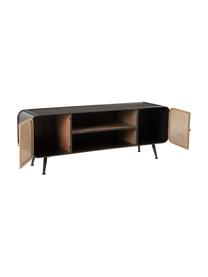 Mueble TV Dugun, Marrón, negro, An 150 x Al 55 cm