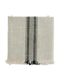 Gestreifte Baumwoll-Geschirrtücher Ripo, 2 Stück, 100% Baumwolle, Beige, Schwarz, 50 x 70 cm