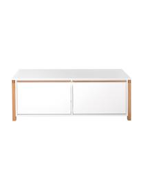 Schoenenkast Northgate met 2 vakken, Wit, eikenhoutkleurig, B 120 x H 48 cm