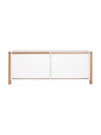 Schoenenkast Northgate met 2 vakken, Wit, eikenhoutkleurig, B 120 x H 48 cm