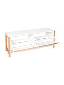 Schoenenkast Northgate met 2 vakken, Wit, eikenhoutkleurig, B 120 x H 48 cm