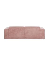 Cord-Sofa Melva (3-Sitzer) in Rosa, Bezug: Cord (92% Polyester, 8% P, Gestell: Massives Kiefernholz, Spa, Cord Rosa, B 240 x T 101 cm