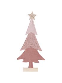 Pieza decorativa Debra, Madera de pino, fieltro, Tonos rosa, madera de pino, An 23 cm