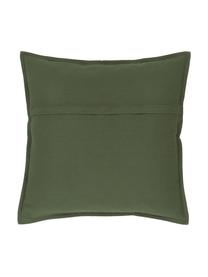 Housse de coussin en coton vert mousse Mads, 100 % coton, Vert mousse, larg. 40 x long. 40 cm