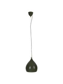 Petite suspension noire en céramique Vague, Vert foncé