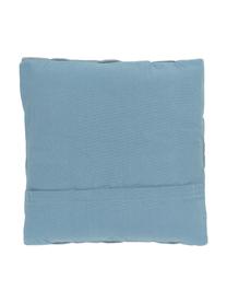 Housse de coussin tissé 40x40 bleu Norman, Bleu, larg. 40 x long. 40 cm