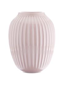 Handgefertigte Design-Vase Hammershøi, Porzellan, Rosa, Ø 20 x H 25 cm