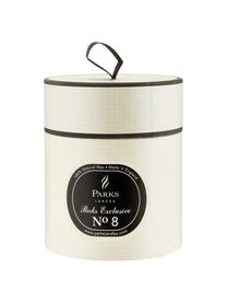 Vela perfumada Exclusive No 8 (fogata), Recipiente: vidrio lechoso, Blanco, negro, Ø 8 x Al 9 cm