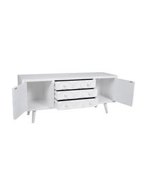 Mueble TV Diamandio, Estructura: madera de abeto, tablero , Blanco, An 136 x Al 59 cm