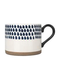 Tazas Masai, 2 uds., Porcelana Fine Bone China (fina de hueso)
Fine Bone China es una pasta de porcelana fosfática que se caracteriza por su brillo radiante y translúcido, Azul y blanco estampado, Ø 8 x Al 8 cm, 400 ml