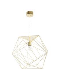 Design hanglamp Cape Town, Lampenkap: edelstaal, vermessingd, Baldakijn: metaal, Messingkleurig, Ø 51 x H 45 cm