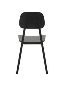 Sillas de madera Akina, 2 uds., Asiento: madera contrachapada chap, Patas: madera de fresno, Negro, An 45 x Al 86 cm