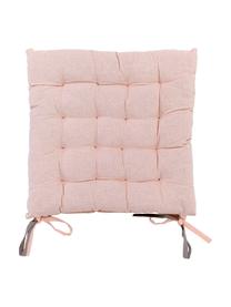 Coussin de chaise réversible rose/gris Duo, 2 pièces, Rose blush, gris, larg. 35 x long. 35 cm