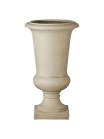 Grand pot de fleurs en argile Karol, Argile revêtu de fibre de verre renforcée résistante aux UV et aux intempéries, Beige, Ø 40 cm x haut. 66 cm