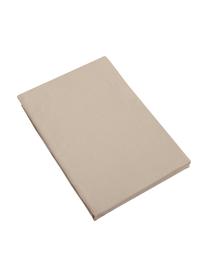 Prześcieradło z gumką z organicznej satyny bawełnianej Premium, Taupe, S 90 x D 200 cm