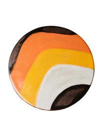 Handgemaakte taartplateau 70's, Keramiek, Meerkleurig, Ø 33 x H 10 cm