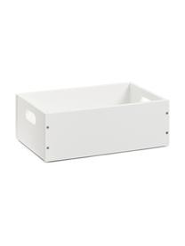 Úložný box Bambu, stohovateľný, MDF-doska strednej hustoty, lakovaná, Biela, Š 30 x H 20 cm