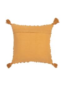 Funda de cojín texturizada con rayas Royal, 100% algodón, Amarillo, An 45 x L 45 cm