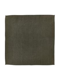Servilletas de lino Heddie, 2 uds., 100% lino, Verde oliva oscuro, An 45 x L 45 cm