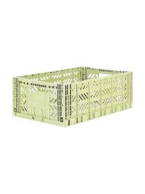 Caja plegable apilable Melon, grande, Plástico, Verde melón, An 60 x Al 22 cm