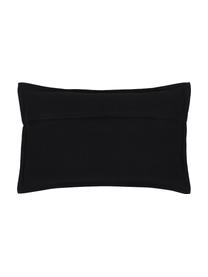 Housse de coussin noire Mads, 100 % coton, Noir, larg. 30 x long. 50 cm