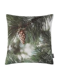 Housse de coussin 40x40 Alvaro, Vert, brun