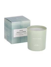 Bougie parfumée Peaches & Cream (pêche, abricot), Vert, blanc, Ø 8 x haut. 9 cm